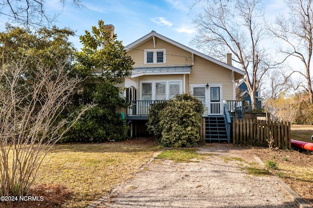 view of front of home