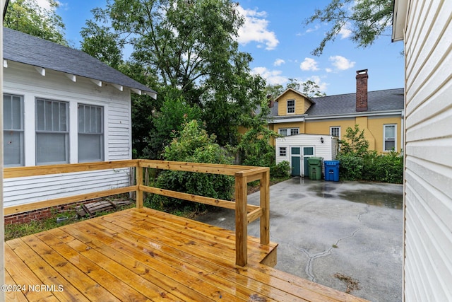 deck with a patio area