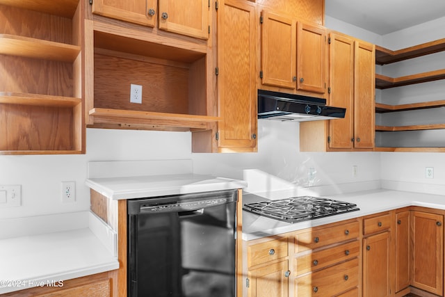 kitchen featuring dishwasher and stainless steel gas cooktop