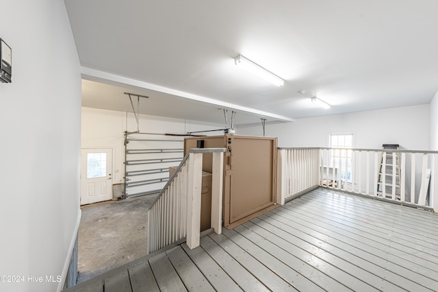 interior space featuring light wood-type flooring