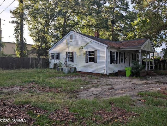 view of back of property