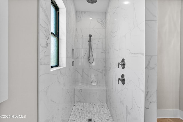 616 Waterstone Dr, Wilmington, NC 28411 - bathroom featuring a marble finish shower
