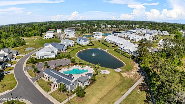 616 Waterstone Dr, Wilmington, NC 28411 - aerial perspective of suburban area with a large body of water and a pool area