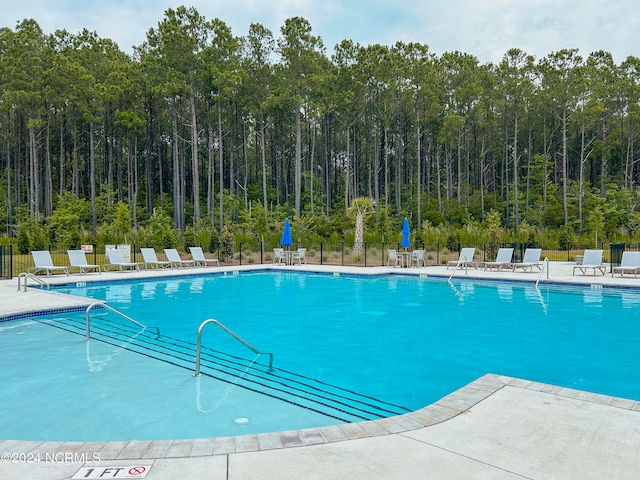 view of pool