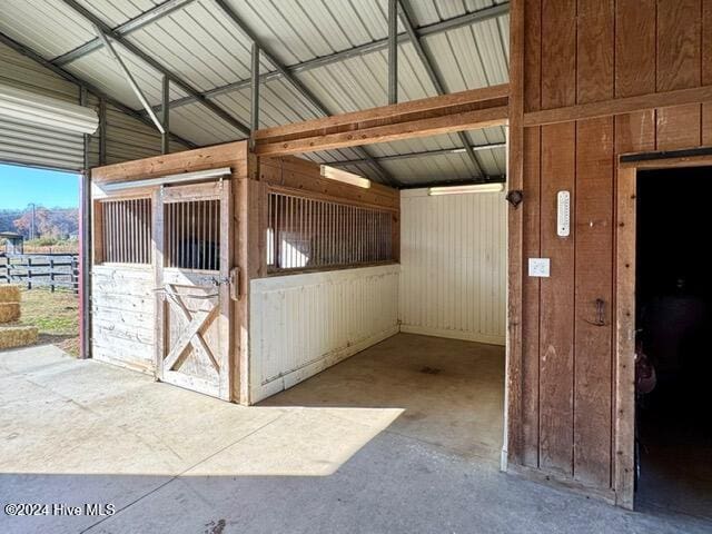 view of stable