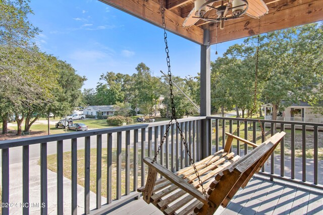 exterior space with a porch