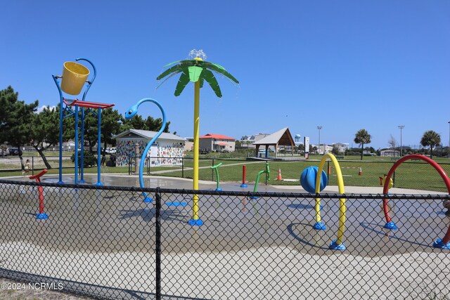 view of basketball court featuring a gazebo