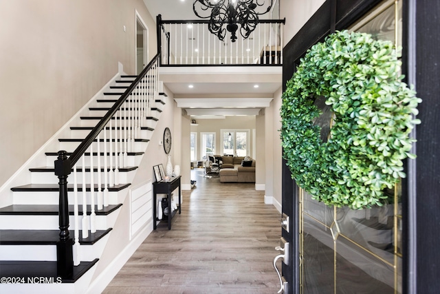 entryway featuring wood-type flooring