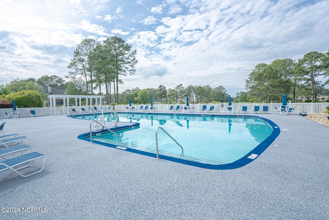 view of pool