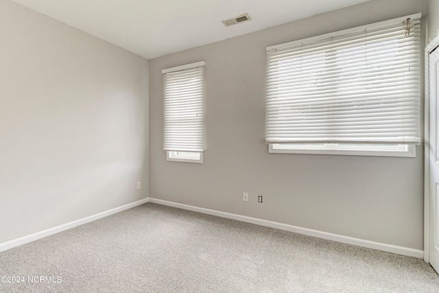 view of carpeted empty room