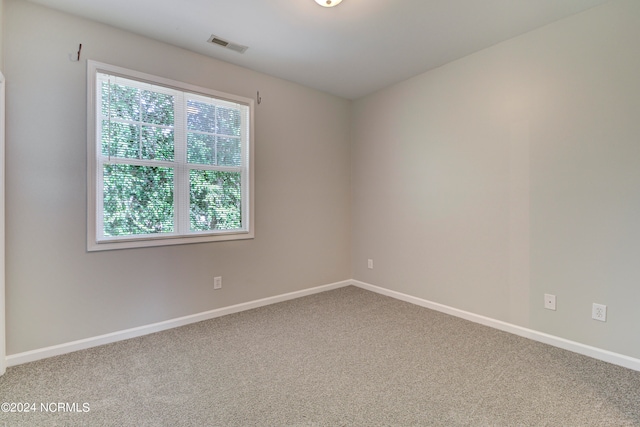 view of carpeted empty room