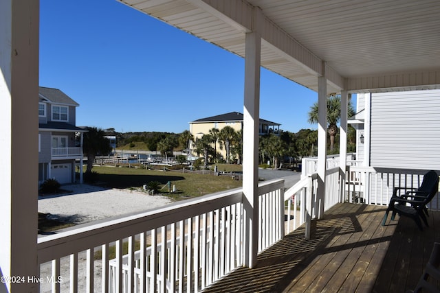 view of deck