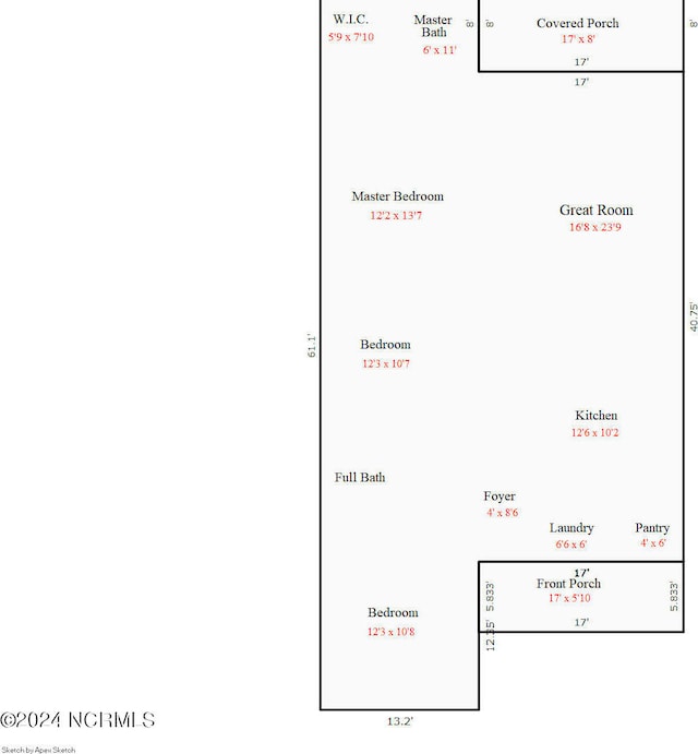 1005 Sunnybrook Rd S, Wilson, NC 27893 - floor plan