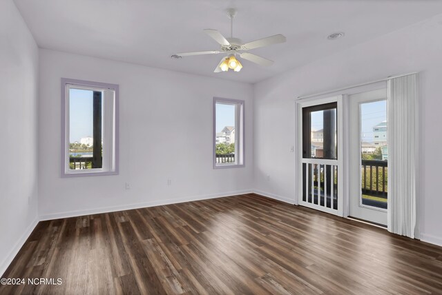 additional living space with a wealth of natural light, vaulted ceiling, ceiling fan, and carpet floors