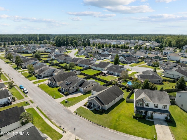 bird's eye view featuring a residential view