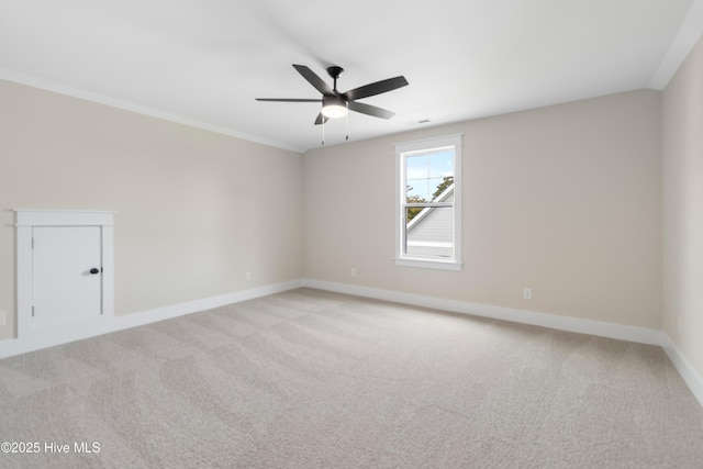1645 Old Salt Run SW Unit L-46, Shallotte, NC 28470 - unfurnished room featuring ceiling fan, baseboards, and light colored carpet