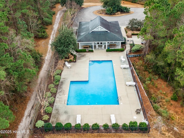 view of pool with a patio