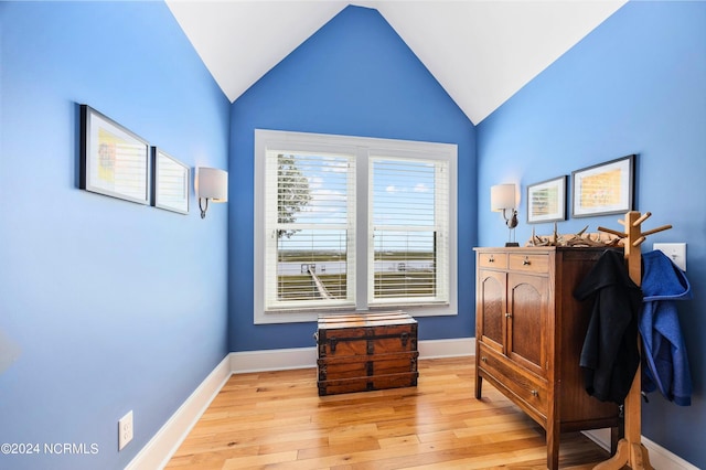 1324 Harbour Watch SW, Calabash, NC 28467 - mudroom with baseboards, light wood-type flooring, and lofted ceiling