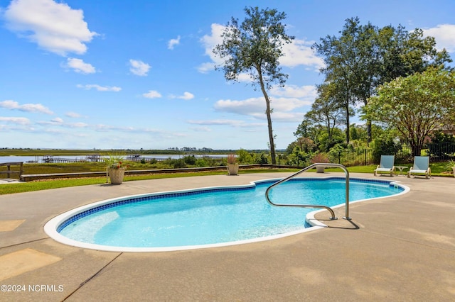 1324 Harbour Watch SW, Calabash, NC 28467 - view of pool with fence and a patio area