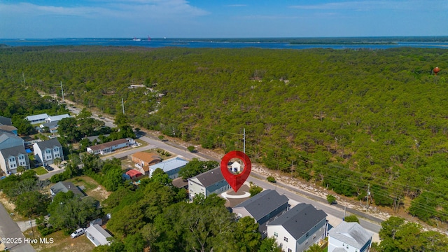 910 Old Dow Rd, Carolina Beach, NC 28428 - aerial view of residential area with a heavily wooded area