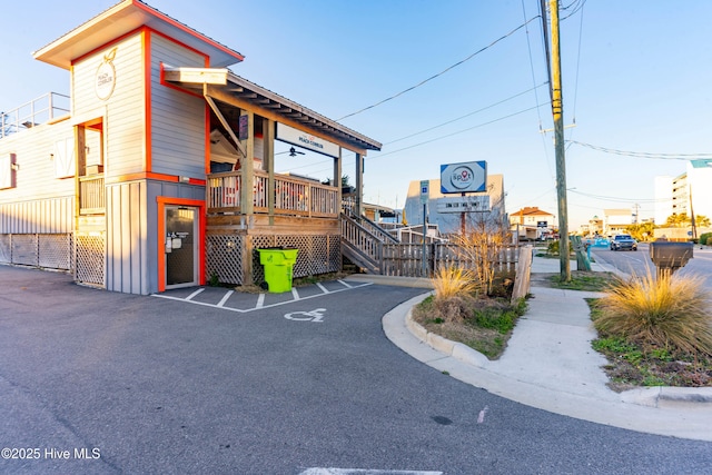 910 Old Dow Rd, Carolina Beach, NC 28428 - view of building exterior featuring stairs