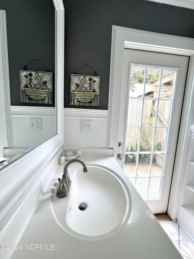 bathroom with sink