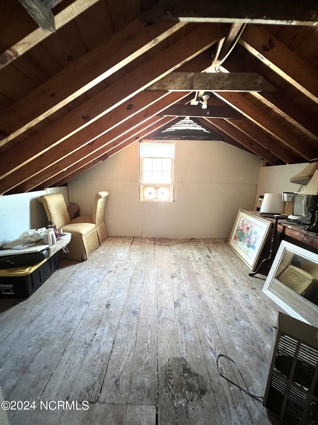 view of attic