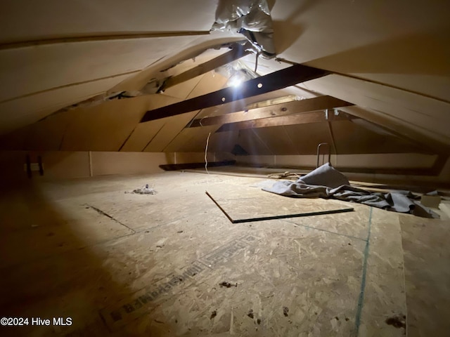 view of attic