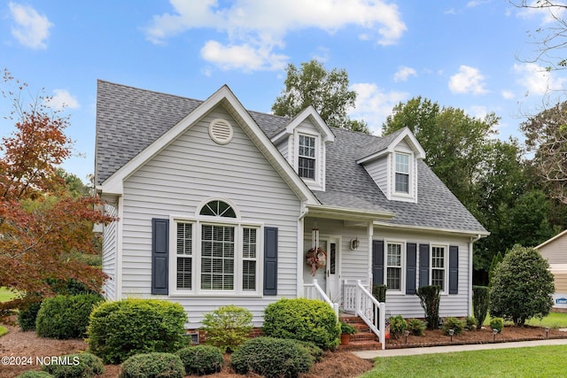 view of cape cod home