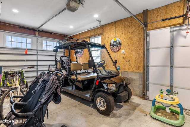 306 4th St, Pollocksville, NC 28573 - garage featuring a garage door opener