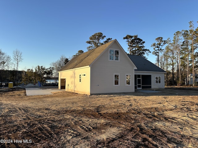 view of back of property