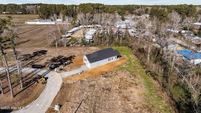 aerial view with a view of trees