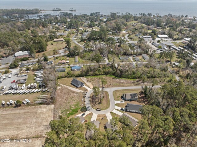 308 Camp Creek Dr, Oriental, NC 28571 - drone / aerial view featuring a water view