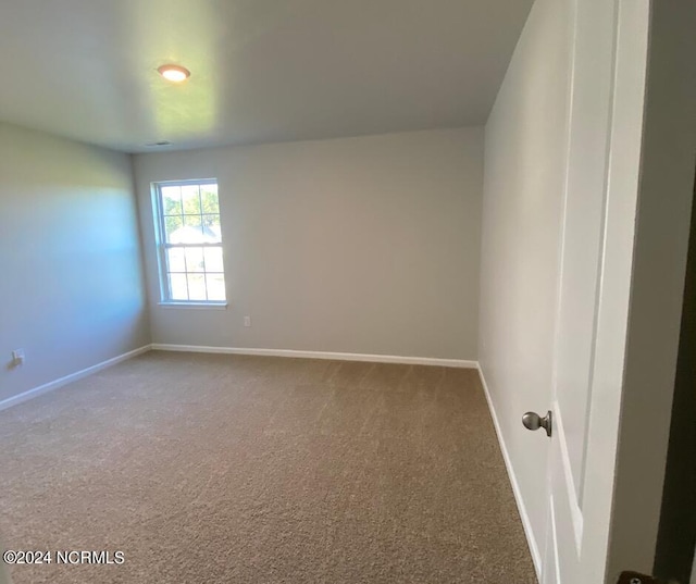 view of carpeted empty room