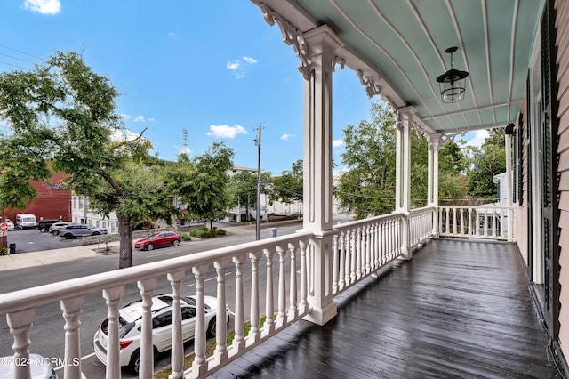 balcony with a porch