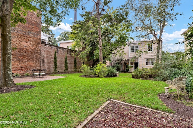 view of yard with a patio