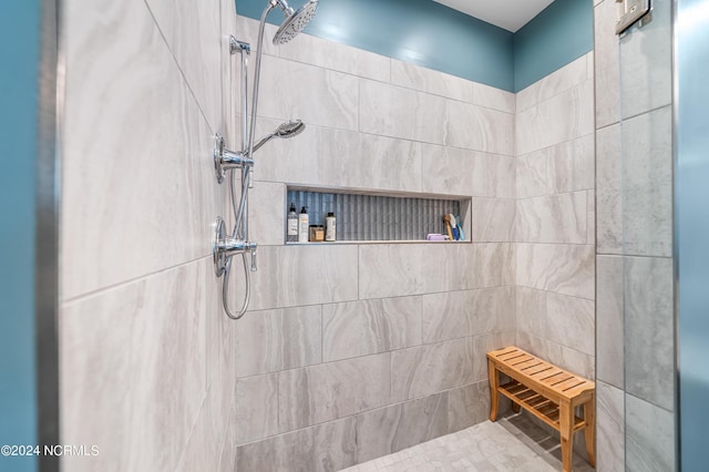 1305 Mackerel Ln Unit 1, Carolina Beach, NC 28428 - full bathroom featuring tiled shower