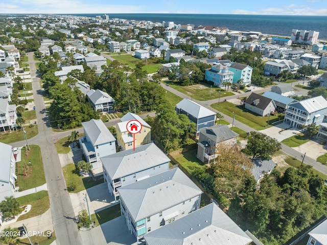 1305 Mackerel Ln Unit 1, Carolina Beach, NC 28428 - aerial perspective of suburban area featuring a nearby body of water