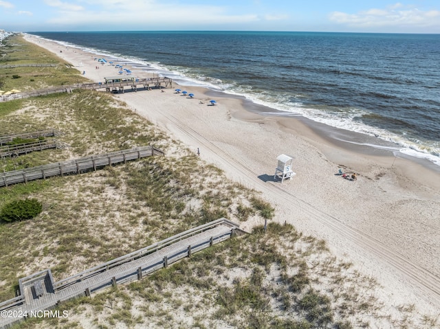 1305 Mackerel Ln Unit 1, Carolina Beach, NC 28428 - drone / aerial view of extended coastline