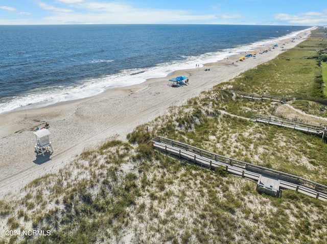 1305 Mackerel Ln Unit 1, Carolina Beach, NC 28428 - drone / aerial view of unending shoreline