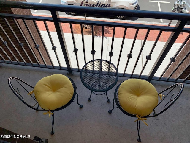 view of balcony