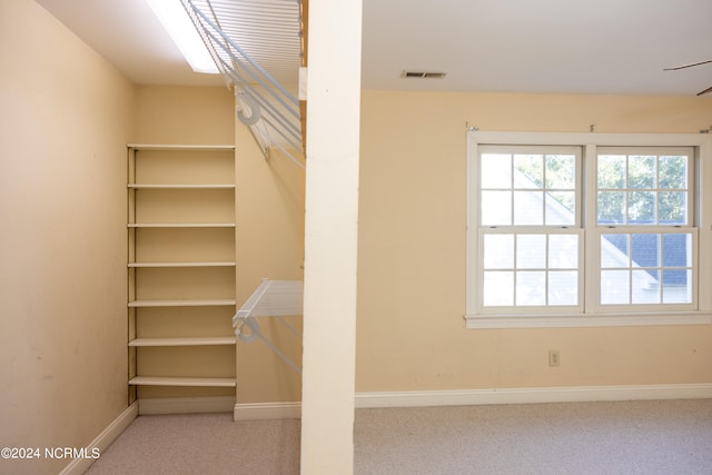 interior space featuring carpet floors