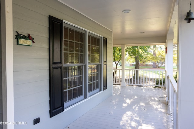 view of patio with covered porch