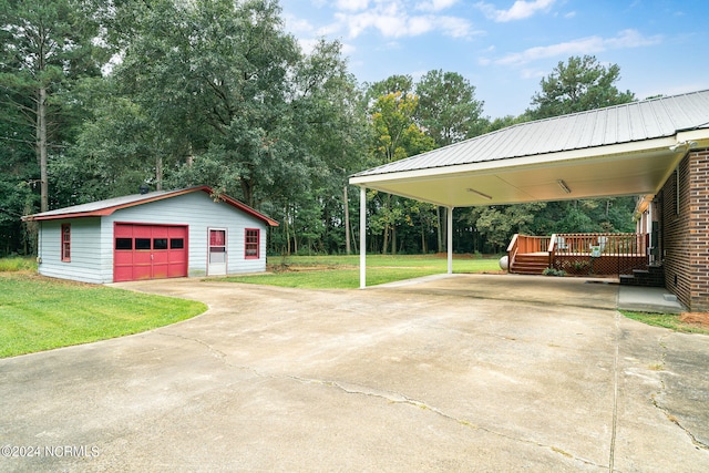 exterior space featuring a lawn