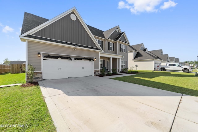 view of front of house with a front yard