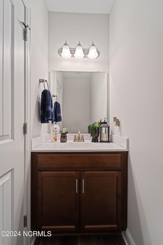 bathroom featuring vanity