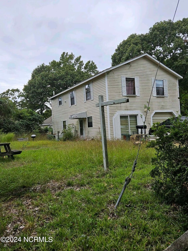 view of rear view of property