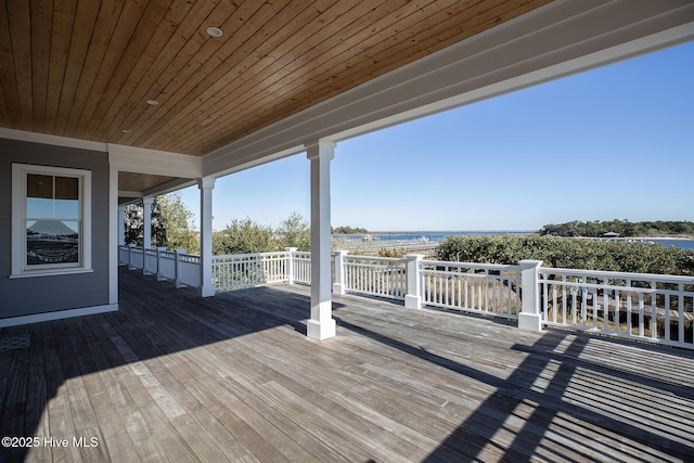 view of wooden terrace