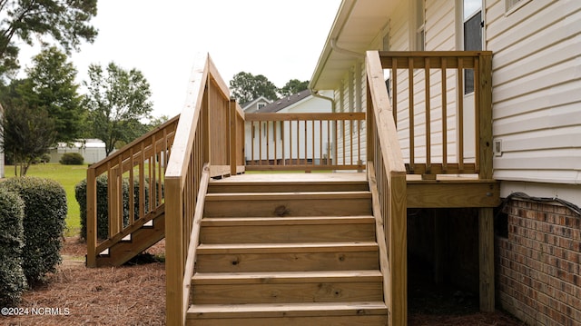 view of staircase