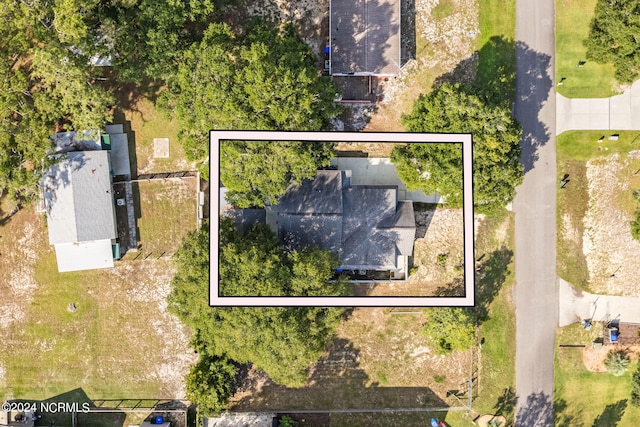 127 NW 19th St, Oak Island, NC 28465 - aerial view of property and surrounding area with property parcel outlined